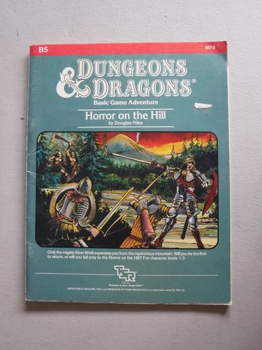 B5 Horror on the Hill Dungeons and Dragons (Basic)