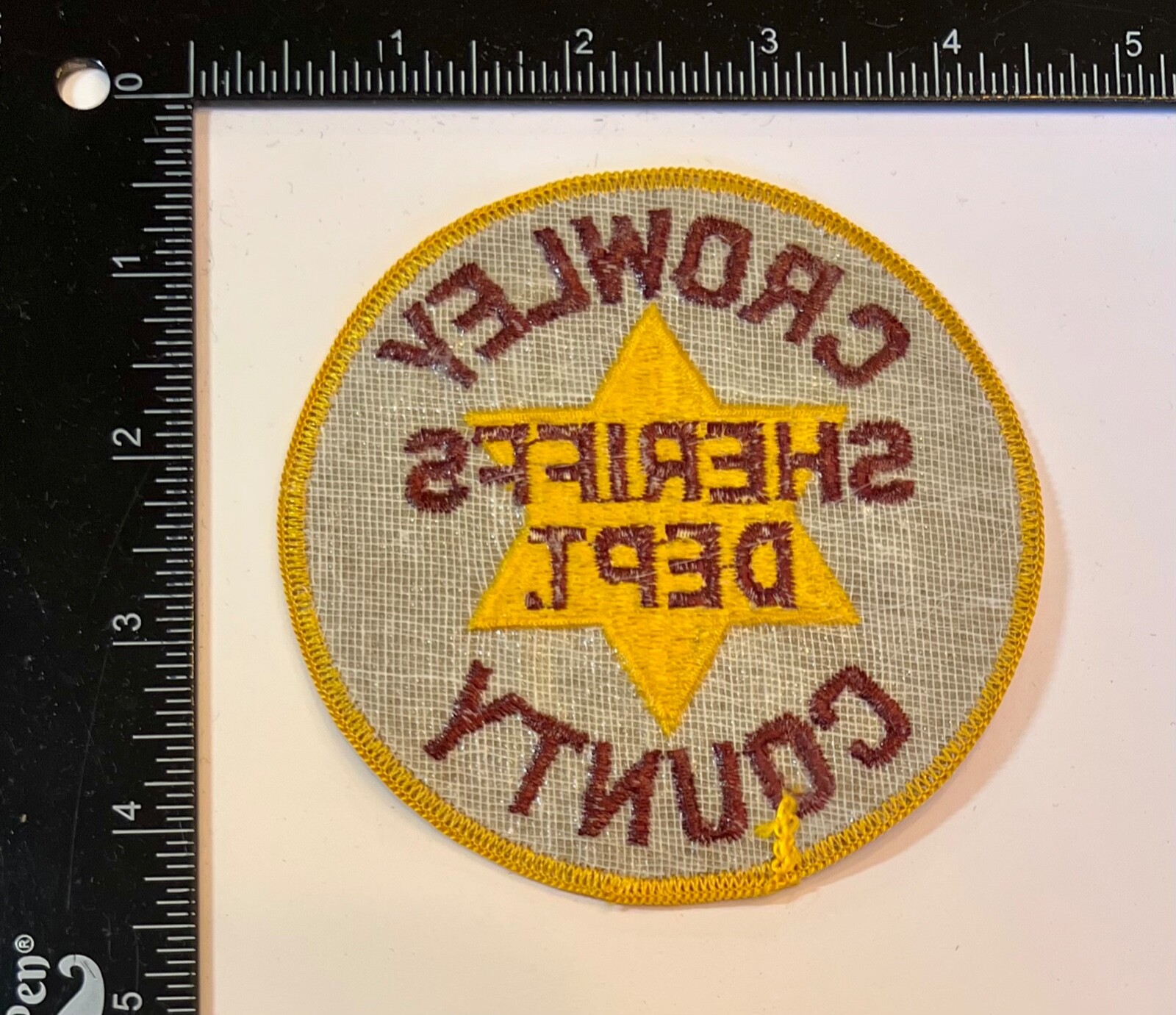 VINTAGE OBSOLETE Crowley County Colorado CO Sheriff Department Patch eBay