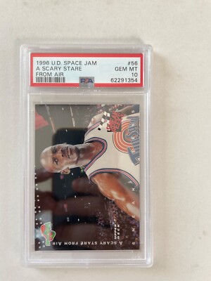 1996 Upper Deck Space Jam - A scary stare from Air #56 PSA 10 Michael Jordan