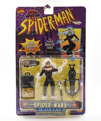 ToyBiz Spider-Man The Animated Series - Spider-Wars Black Cat Actionfigur