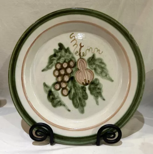 VTG John B Taylor Louisville Stoneware 13” Grape Harvest Hand Painted Platter