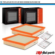 2x Engine Air Filter for Lexus RX GYL15 Dodge Durango HB 2003-2015 226*219*61 mm