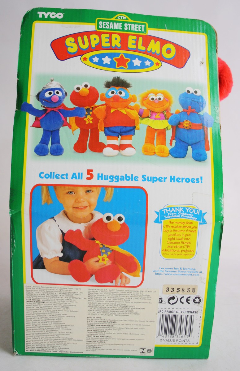 RARE 1998 SESAME STREET SUPER ELMO 11
