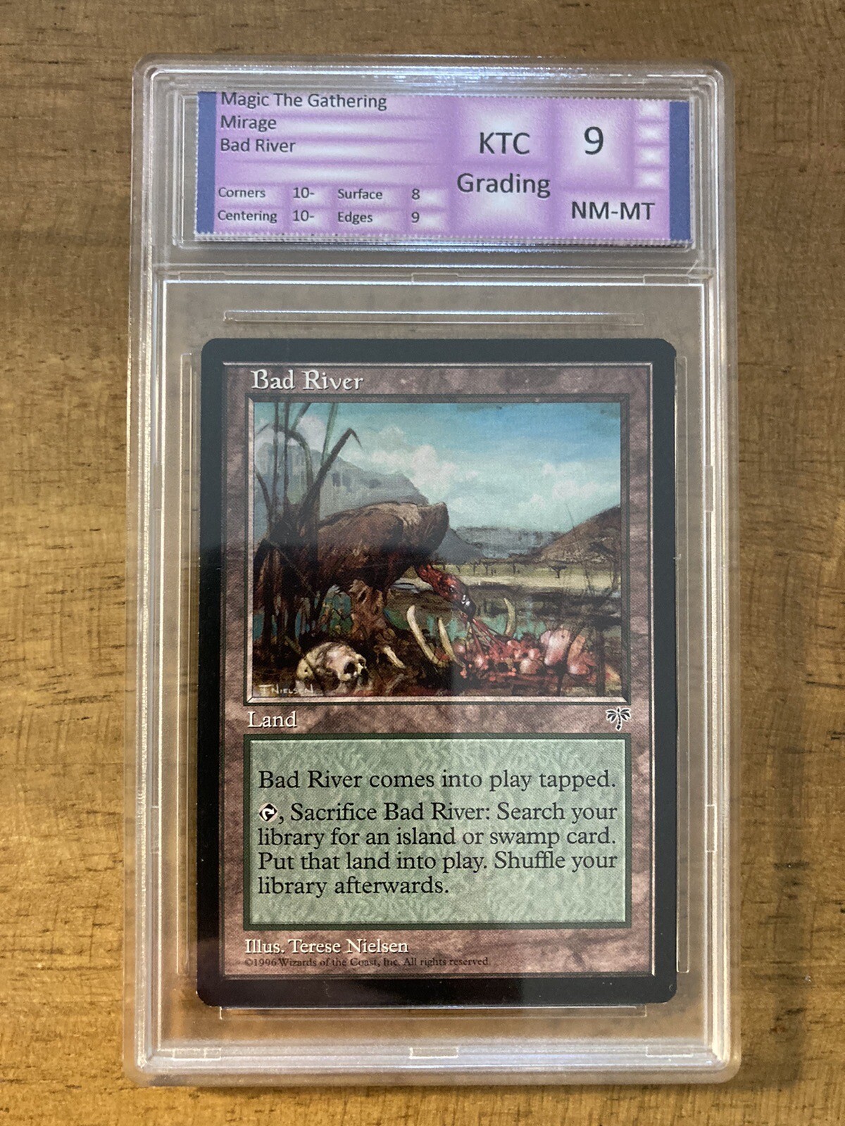 MTG ✨BAD RIVER✨Mirage KTC 9 NM/M 1996 Uncommon SAC/FETCH Allied Dual LAND POP 1