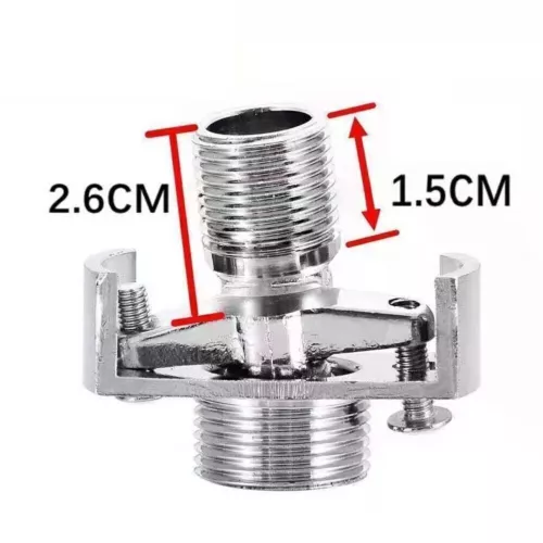 Copper Wall Mount Clawfoot Tub Adapter Claw Foot Bathtub Faucet Adjustable NEW - Picture 12 of 16