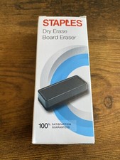 Staples Dry Erase Board Eraser 13612 Black