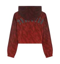 Trapstar Women's Cropped Irongate T Windbreaker - Red Gradient, Size Small