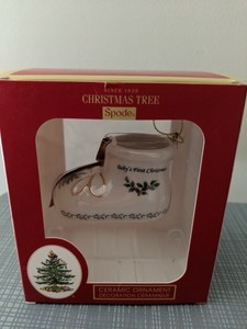 spode baby's first christmas ornament 2018