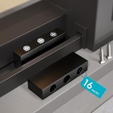 16 Pack Security Sliding Window Lock/Stopper - Vert  Horiz Windows  3-Screw