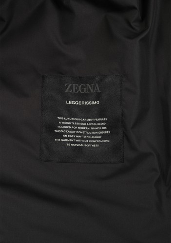 Abrigo Acolchado ZEGNA Azul Leggerissimo Talla 48/38R EE. UU. Chaqueta nueva con etiquetas - Imagen 6 de 7