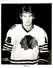 CGE5 Original Photo GREG FOX 1978-84 CHICAGO BLACKHAWKS DEFENSE NHL HOCKEY