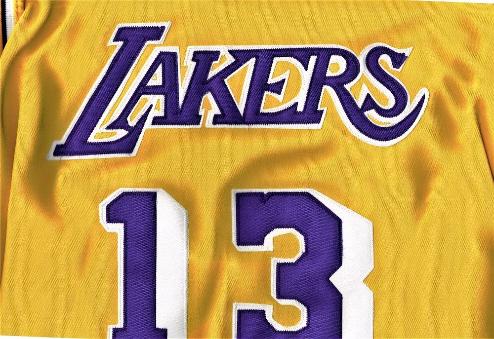 LOS ANGELES LAKERS WILT CHAMBERLAIN #13 Gold NBA Basketball LOS ANGELES LAKERS WILT CHAMBERLAIN #13 Gold NBA Basketball