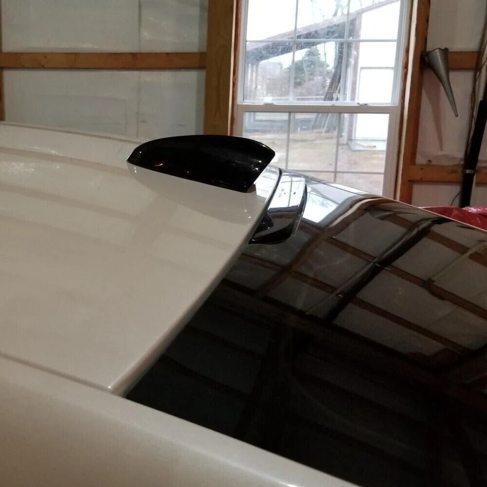 Antena de aleta de tiburón señal radio techo auto negro brillante para Ford Fusion Focus Foto 4 de 4