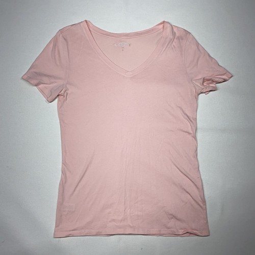Loft Ann Taylor Pink Thin Short Sleeve 