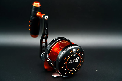 Maxel Jigging Reel Rage Pro 80 Lever Drag Conventional Reel Black