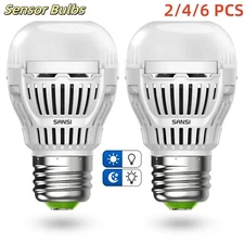 1/2/4/6 Dusk to Dawn LED Light Bulb Automatic On/Off Sensor Bulbs 5000K Daylight