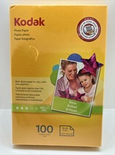 Kodak Photo Paper Gloss 100 4 x 6 Sheets 48 lb. Paper Brand New Factory Sealed