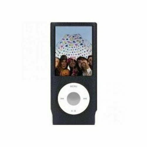 4G Ipod Nano Case With Leather Finish Gear4 Hypro Air Hard Plastic Black & Tan - Image 3 of 3