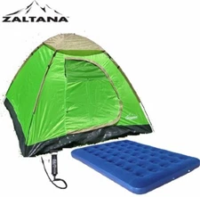 Zaltana 3 PERSON TENT WITH Double size AIR MATTRESS and Air pump set