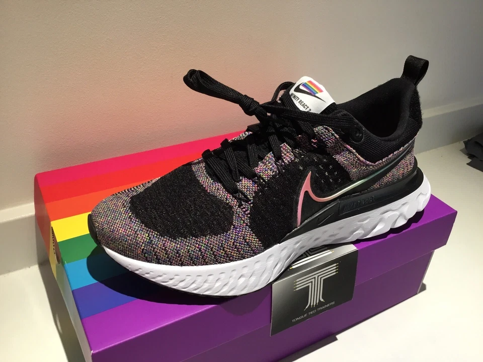 Nike React Infinity Run Flyknit 2 “BE TRUE”~ DD6790 001 ~ Uk Size 8 ~ Euro 42.5 - Image 3 of 4