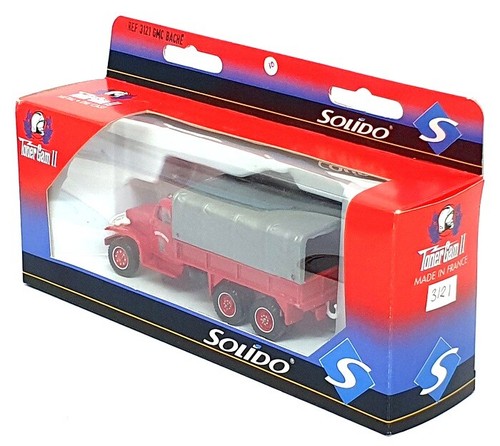 Solido 1/50 Scale Diecast 3121 - GMC Bache Fire Truck - Red/Grey - Picture 5 of 5