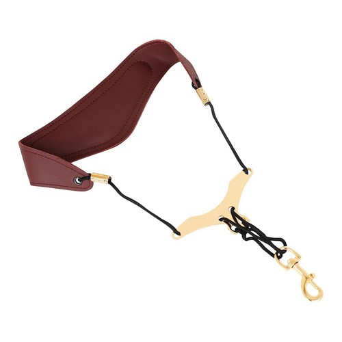 KUWAN Saxophon-Umhängeband Aus Weichem Leder & Nylon, Gepolstert | Verstellbar (37-53 Cm), Für Alt-, Tenor-, Bariton-Saxophon