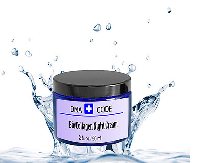 DNA Code-BioCollagen Night Cream w/ Vit.C, Hyaronic Acid,CoQ10,Retinol, It Works