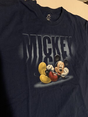 Mickey T-shirt Blue 3D Look DISNEY Mickey Mouse Short Sleeve