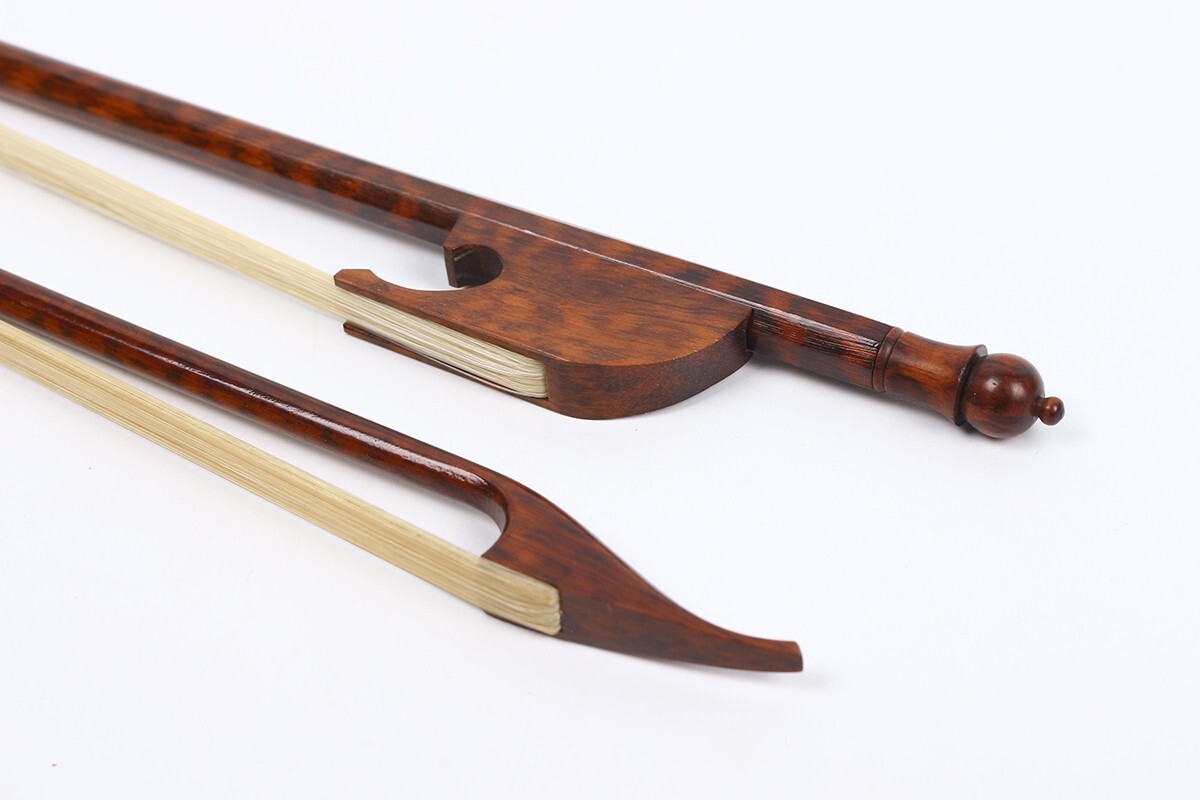 New Violin bow 4/4 high class Snakewood baroque letterwood outward