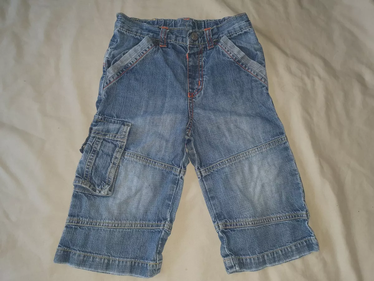 St George by Duffer boys denim combat cargo shorts 2 3 years