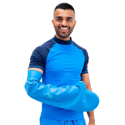100% Waterproof Cast Shower Cover Arm- Swim on Vacation, Shower & Bathe. Durable