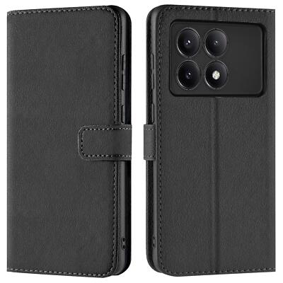 Schutz Hülle für Xiaomi Poco F6 Pro Handy Klapp Tasche Book Cover Slim Flip Case
