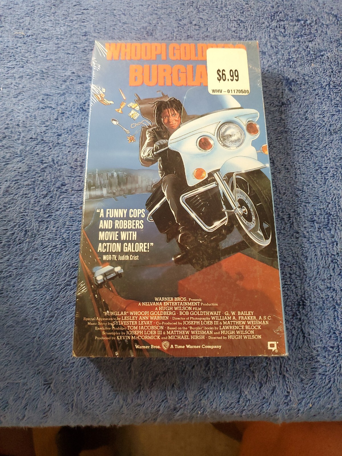 1987 BURGULAR VHS Whoopi Goldberg RARE FACTORY SEALED IGS QUALITY  Watermarks