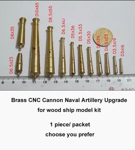 Ship Brass Cannons Gun Artillery Upgrade Wood Ship Model Kit DIY- 1 PCS - Picture 16 of 40