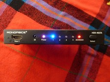 Monoprice HDMI 4 Port Switcher Digital Audio Output HDX-401TA - Works