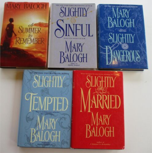 MARY BALOGH 5 BEDWYN Regency Romance Lot SLIGHTLY Series MARRIED SINFUL TEMPTED+ - Picture 1 of 2