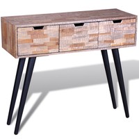 3 Drawer Console Table Hallway Wooden Handmade Cabinet Teak Cabinet Wood Iron 3 Drawer Console Table Hallway Wooden Handmade Cabinet Teak Cabinet Wood Iron