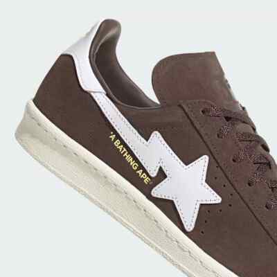 Size 10 - BAPE x adidas Campus 80s 30th Anniversary - Brown  display picture 1