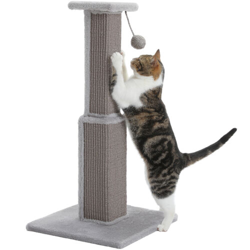 PAWZ Road Kratzbaum Kratzsäule Katzenkratzbaum Sisal Kratzstamm mit ball 80 cm - Bild 10 von 33