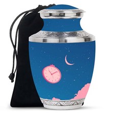 Timeless Night Sky Large With Velvet Bag 10 Inch Funeral Cremation Urn