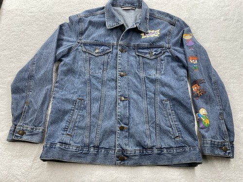 Vintage Nickelodeon Rugrats Large Wash Denim Oversized Jacke