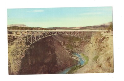 Postcard Vin(1) OR, Crooked River Bridge Nat'l Color Scenes of West #147 UP  380