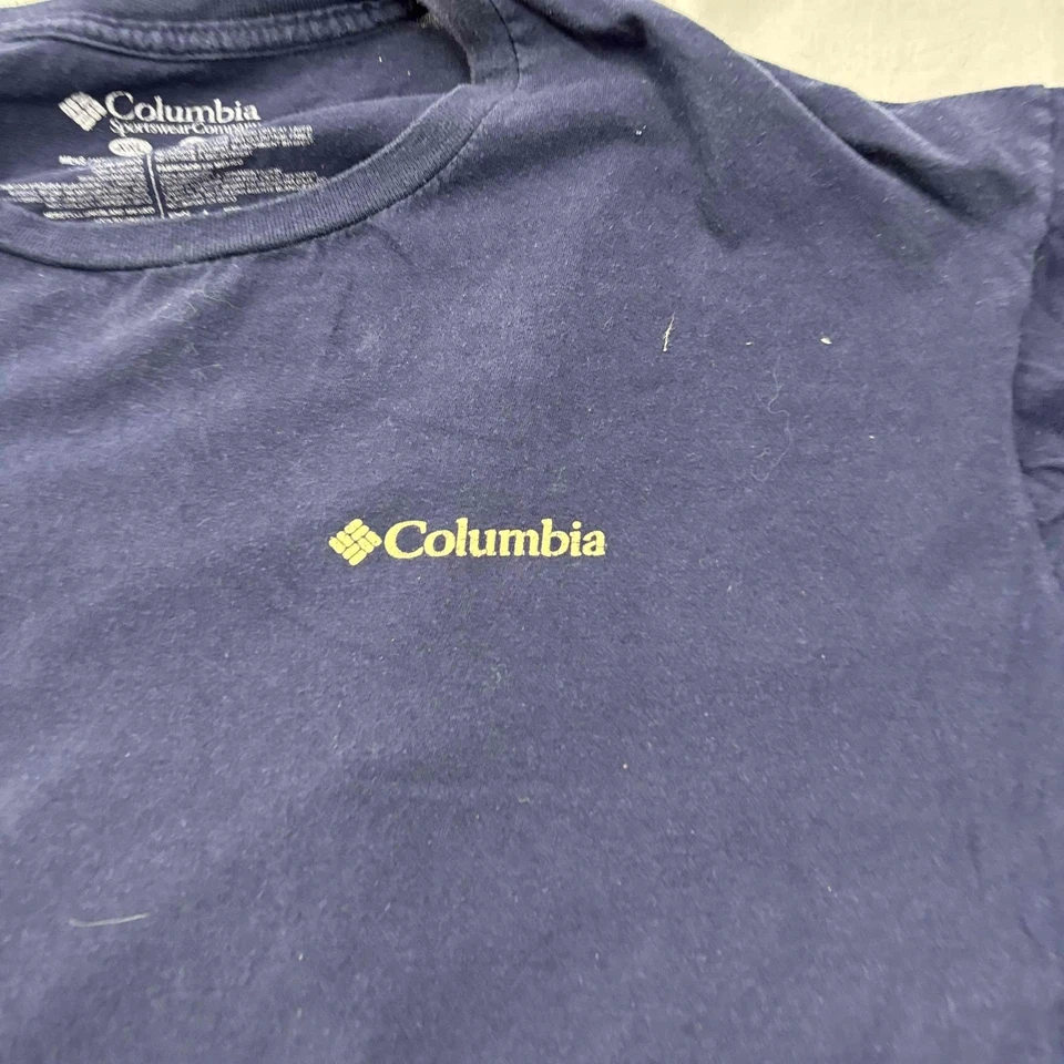 Camiseta Columbia Unisex Oso Azul Estampado Gráfico Manga Corta XXL Foto 3 de 4