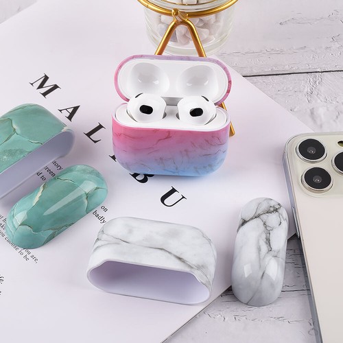 Case For Apple AirPods 4 Shockproof Fashion Marble Style Hard Protectives Cover - 第 5/21 張圖片