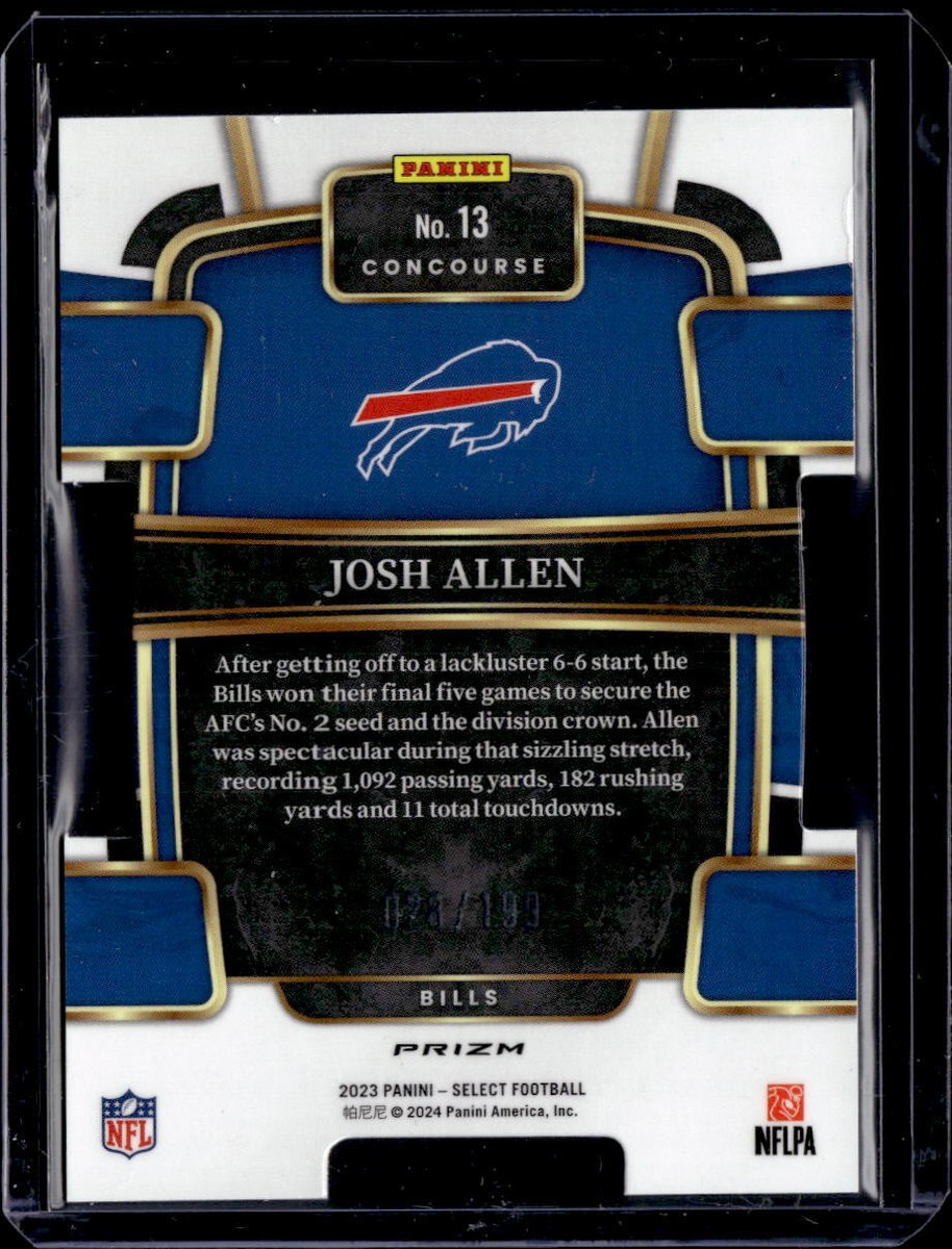ジョッシュ品 2022 Panini Obsidian Josh Allen #13 for sale | eBay