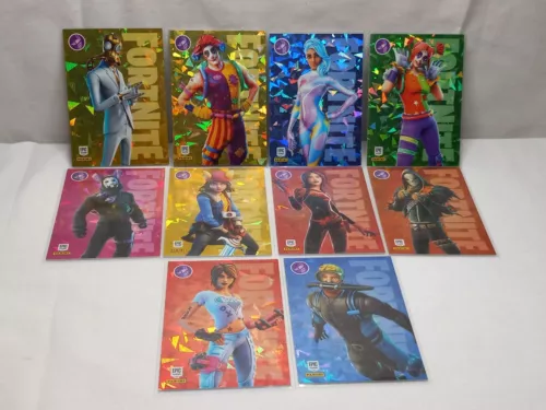 2021 Fortnite Series 3 Cracked Ice Promo Complete Set P1-P10 USA PRINT