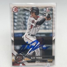 2018 Bowman Draft Alek Thomas 1st BD-155 Arizona Diamondbacks SIGNED