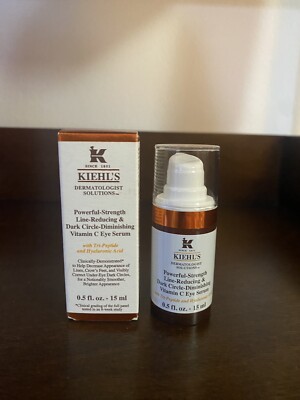 Kiehl's Derm Solutions Powerful-Strength Line-Reducing Vitamin C Eye Serum, NIB