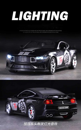 1:32 Ford Mustang Shelby GT500 Aleación Modelo Coche Diecast Sonido Luz Vehículo de Juguete - Imagen 12 de 21
