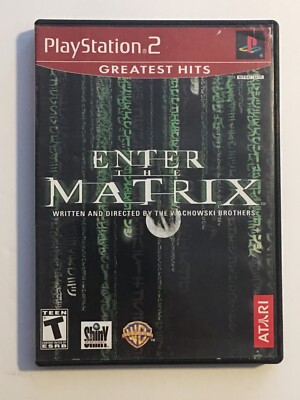 Enter The Matrix- Greatest Hits- Playstation 2 PS2-CASE ONLY Authentic Original